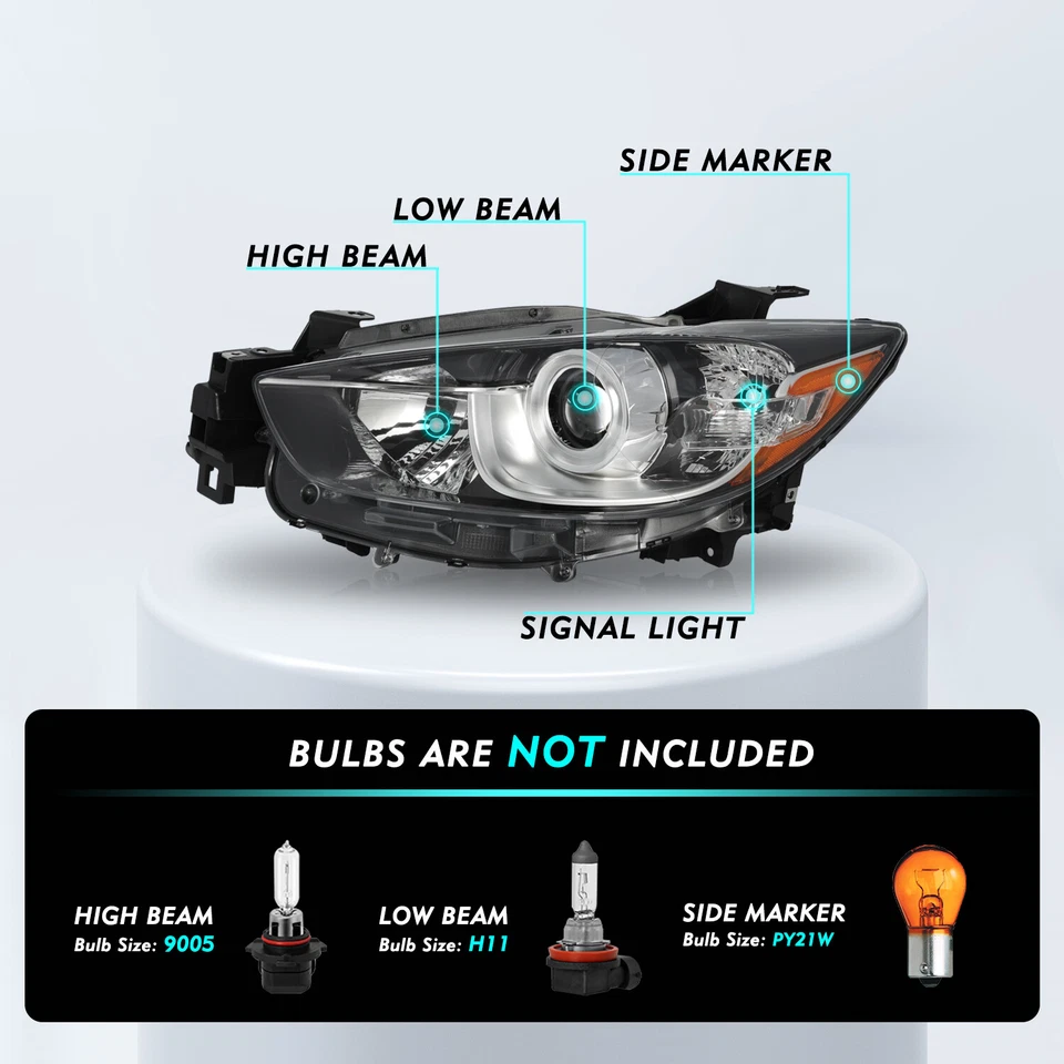 For 2013 2014 2015 2016 Mazda CX-5 CX5 Factory Halogen Headlight Lamp Pair LH+RH Foto 2 de 4