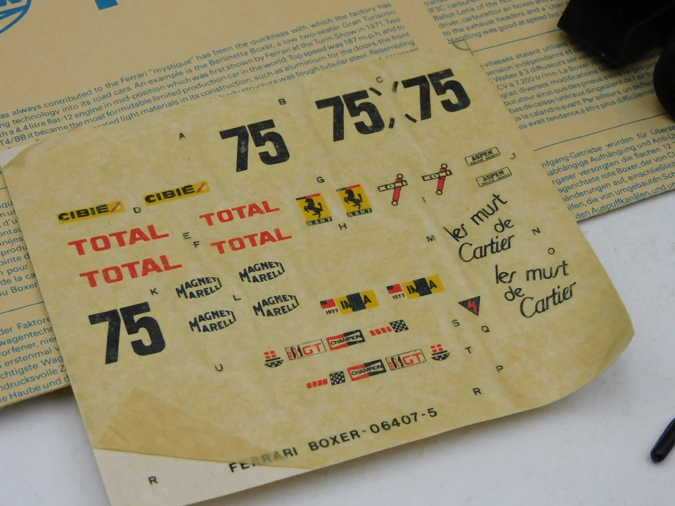 Airfix Ferrari Boxer 365 Gt BB 1/24 vintage plastic kit 06407-5 not complete box - Immagine 2 di 4