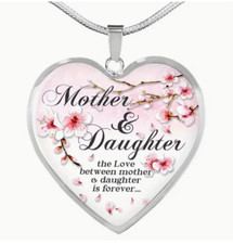 Mother and Daughter Love forever Pendant Necklace Mother's day gifts