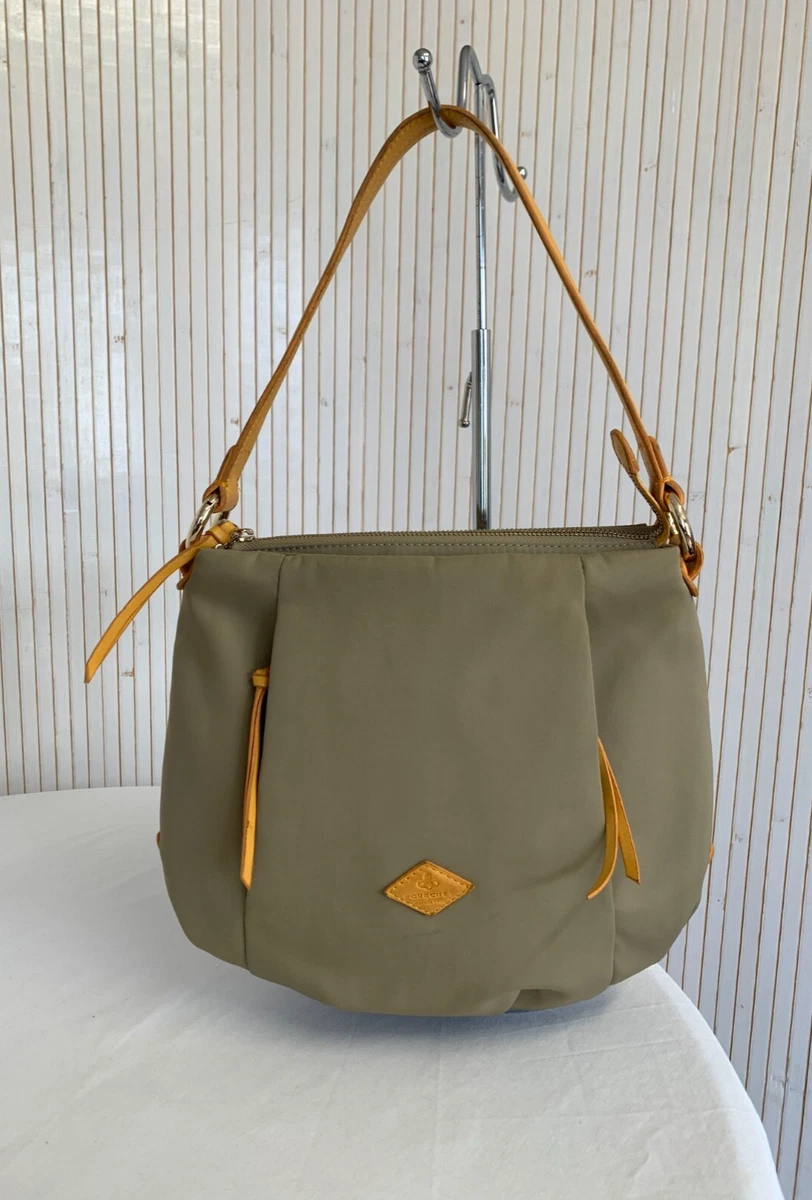 Sac à Main POURCHET En Cuir Beige Authentique - Occasion En Bon état, Parfait Pour Tous Les Jours