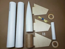 Bad Boy Rocketry Pro Series II Rounded Fin Rocket kit 2.5 in 29mm over 3 ft tall