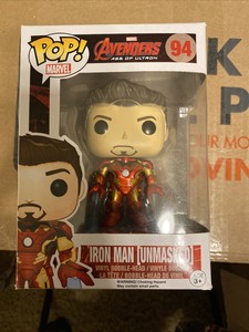 unmasked iron man funko pop age of ultron