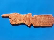 Sign- Vintage style hand orange washed 