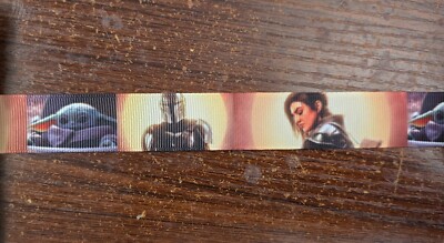 7/8'' Star Wars Mandalorian Grogu Ribbon - SOLD BY YARD