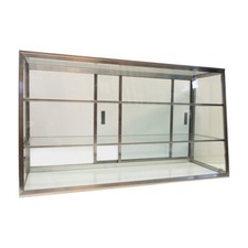 Carib 2T, 10(D)x14(H)x24(L)-Inch Tapered Front Display Case