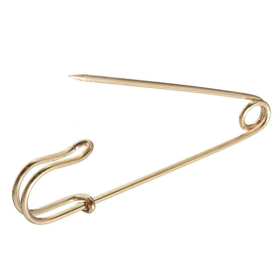 KILTS WI HAE 3 Inch Kilt Pin Silver or Gold Coloured Finish Ideal for Kilts and skirts