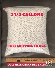 Doll Filler Foam Beads Doll Stuffed Animal Beads Plush Filler 2 1/2 GALLON