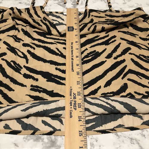 Maurices Animal Print Tank Top Womens Size Large Racerback Shirt - Picture 14 of 16