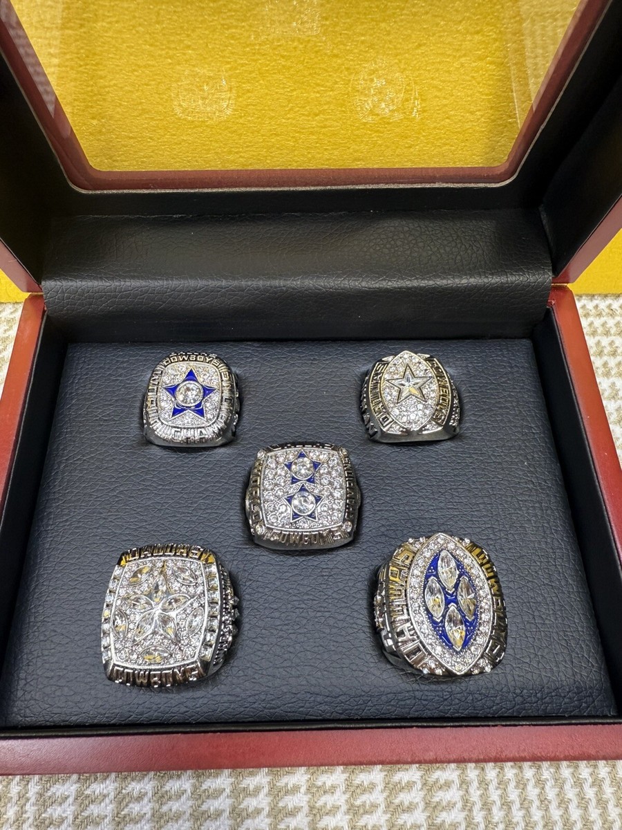 Dallas Cowboys Super Bowl 5 Ring Set with Display Box | eBay