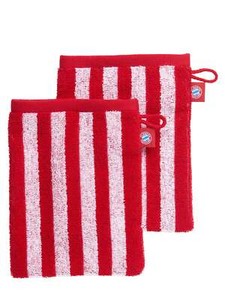 Waschhandschuh 2er-Set rot/weiß FC Bayern München 29534
