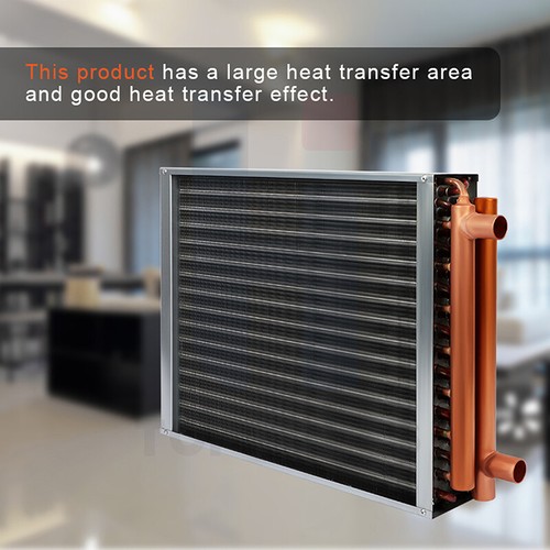 16x18 Water to Air Heat Exchanger Hot Water Coil Outdoor Wood Furnace Economical - Picture 6 of 10