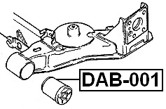 Arm Bushing Rear Suspension Febest DAB-001 Oem 402642 - Image 2 of 3