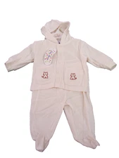 BNWT Baby Girls or Boys Sz 000 Jelly Beans Brand Cream Pants and Jacket Set