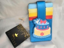 NUEVO CON ETIQUETAS BILLETERA CON TARJETERO DE IDENTIFICACIÓN DE PASTEL BLANCO NIEVE DISNEY LOUNGEFLY ~ENVÍO GRATUITO A EE. UU.