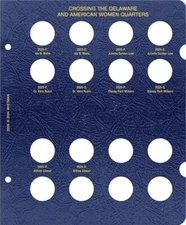 WHITMAN Coin Album 4949 Page 3 Women's Quarter 2025 PD Mint  25 cent  5209