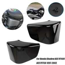Black Side Fairing Battery Cover For Honda Shadow ACE 750 VT750 VT400 1997-2003