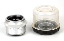 Mint- Bull Eye Contarex Carl Zeiss S-planar 50mm f/4 Micro Lens, Rare 50/f4