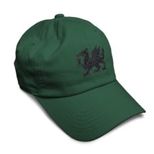 Twill Cotton Soft Women Baseball Cap Welsh Wales Flag Dragon Style B Embroidery