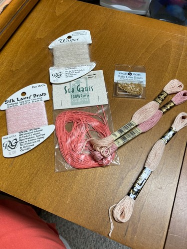 Counted Cross Stitch Just Nan Angel Stocking “Charity” pattern leaflet & floss - Picture 7 of 7