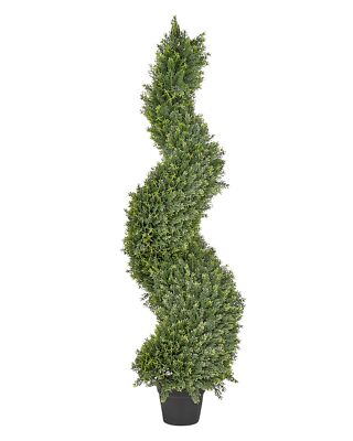 Künstliche Topfpflanze Zypresse Spirale Innen- & Außen 126cm Cypress Spiral