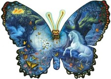 Fantasy Butterfly 1000 Piece Jigsaw Puzzle Ruth Sanderson Sunsout unicorn fairy