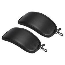 Hard Ski Goggle Case, 2 Pack EVA Sports Glasses Case Shockproof, 8.66" x 4.72"