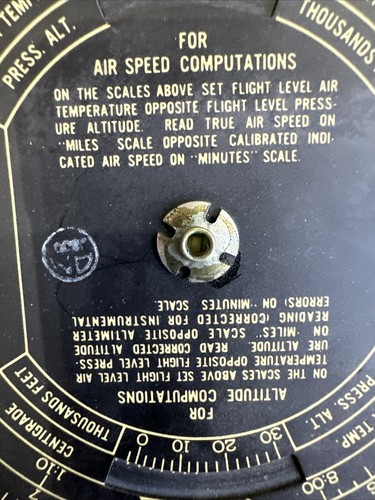 US NAVAL AVIATOR’S DEAD RECKONING COMPUTER W/CASE-AN-5835-1 - Picture 5 of 8