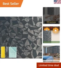 Blackout Window Privacy Film with Installation Tools Static Cling 100% Light ...