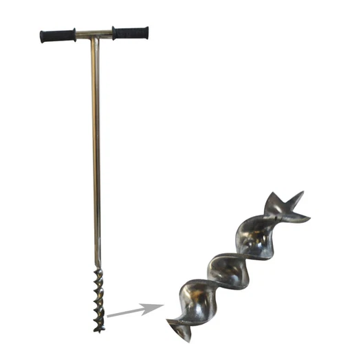 Twist Type 40'' Soil Sampler Probe Dia. 1.7'' Probe Stainless Steel Soil Tester