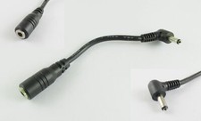 DC Power 3.5mm x 1.35mm Male Right Angle To Female Extension Adapter Cord Cable