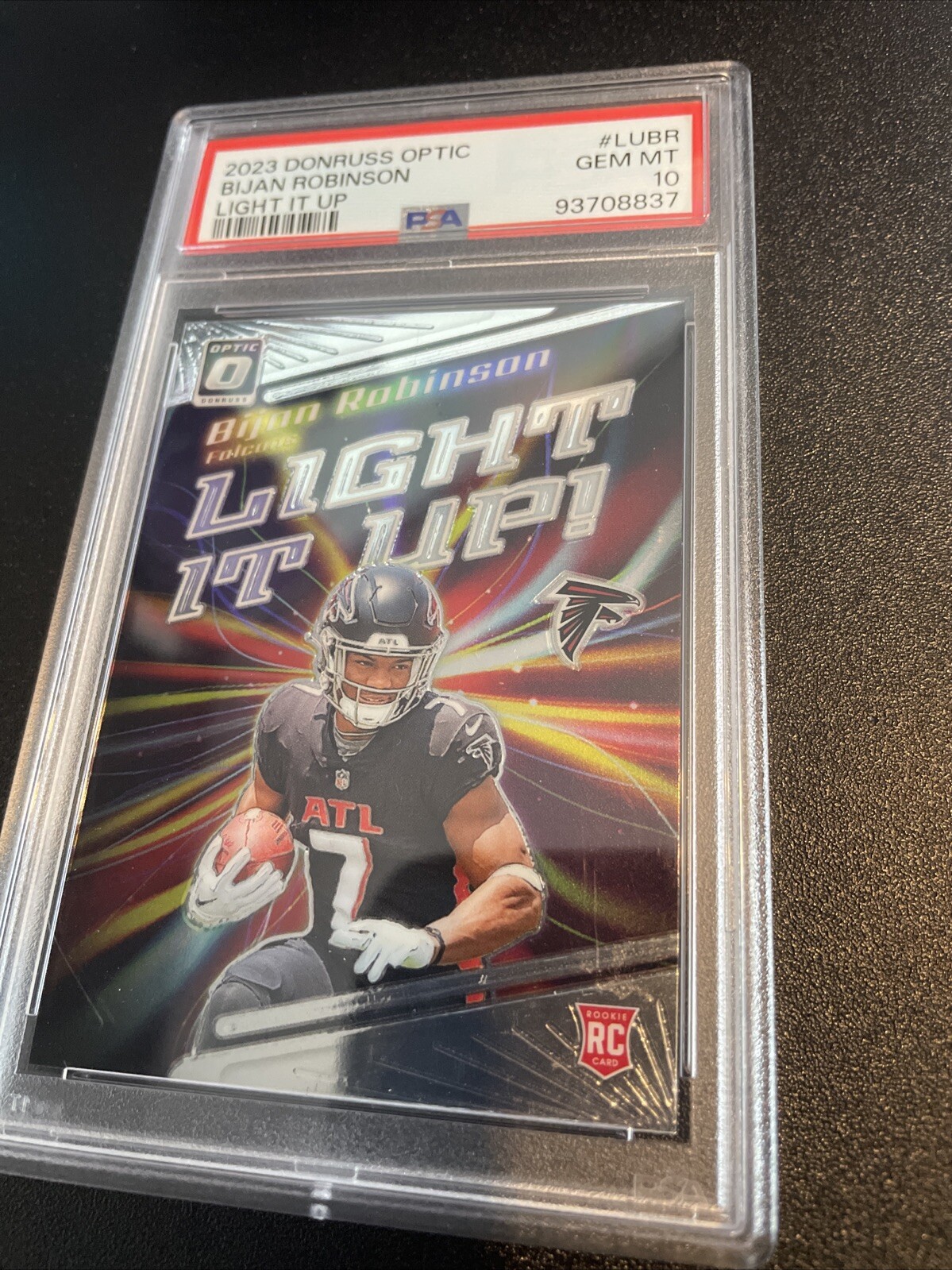 Bijan Robinson 2023 Optic #LU-BR Light It Up Price Guide Bijan Robinson 2023 Optic #LU-BR Light It Up Price Guide
