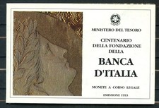 CENTENARIO DELLA FONDAZIONE BANCA DI ITALIA EMISSIONE 1993" FDC