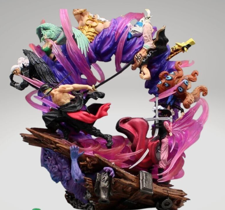 One Piece Roronoa Zoro Rey del Infierno Escena - Onigashima/Enemigos derrotados Estatua