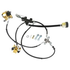 Front Hydraulic Twin Disc Brake Caliper Assembly for Go Kart Golf Cart Buggy