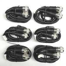 6 Lot 3 Ft RG-8X Mini 8 Coax PL-259 Male to Male Ham Radio Antenna Jumper Cable 