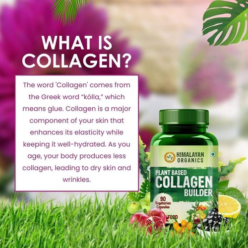 Himalayan Organics plant based Collagen Builder forHair & Skin 90 Veg Capsule US - Picture 8 of 9