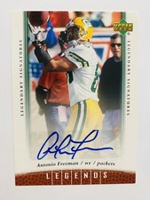 2006 UD Legends Legendary Signatures Antonio Freeman #60 Green Packers