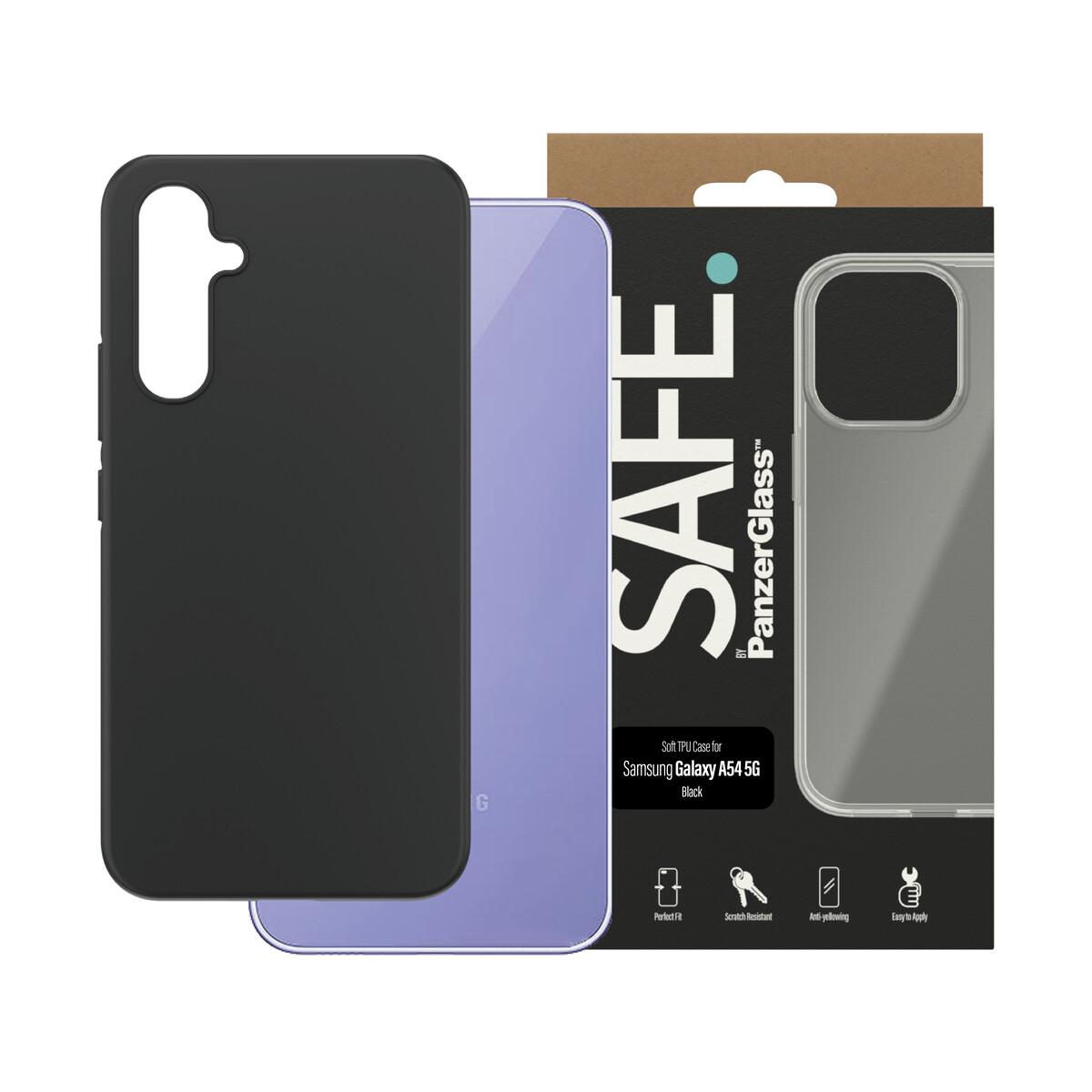 безопасный. от производителя PanzerGlass Handytasche для Samsung Galaxy A54 5G, черный, новый