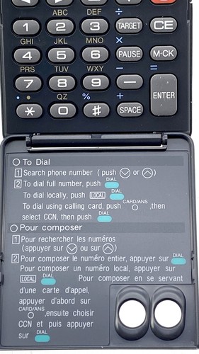 Sharp EL-6230 Dial Master 100 Pocket Auto Dialer/Calculator - Tested - Picture 4 of 8