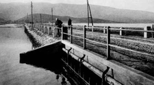 Dam, Laguna Di Orbetello, Orbetello, Tuscany, Italy 1920 1930 OLD PHOTO