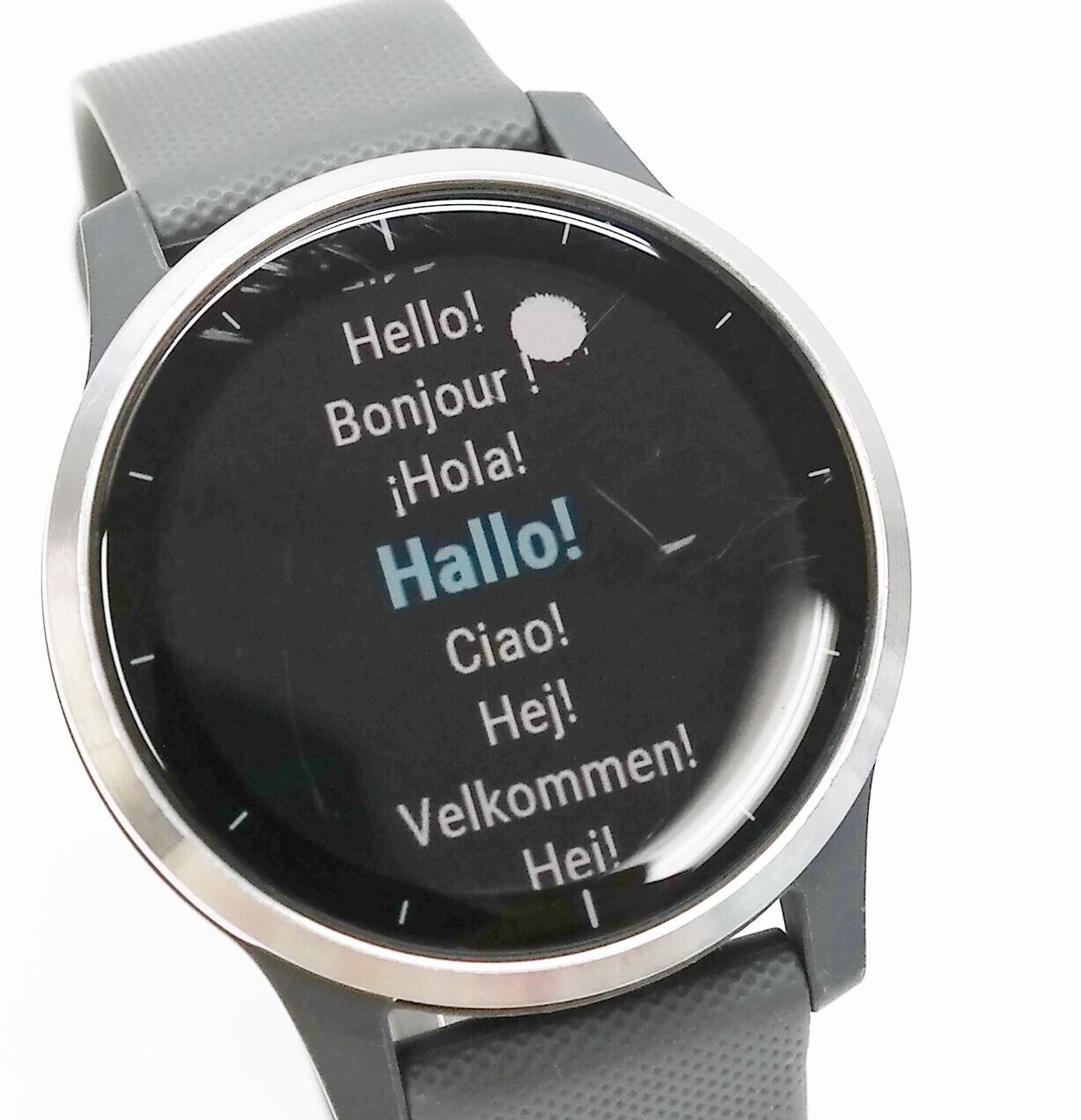 Garmin vívoactive 4 45mm Polymer Case Silver, Strap Shadow Grey GPS Watch  (010-02174-02) for sale online | eBay