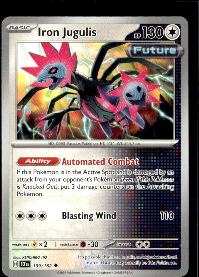 Pokemon Iron Jugulis 139/162 Temporal Forces Non Holo Uncommon 5 Card Lot