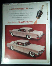 Original 1956 Continental  Mark II Champion Spark Plugs Magazine Ad 