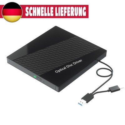 7 in 1 USB3.0 Type C Multi-Function Drive Slim DVD Burner Portable CD DVD Player