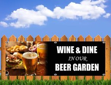 INSEGNA STRISCIONE VITE PUB E BAR BIRRA PVC ESTERNO OPERA D'ARTE GRATUITA PRONTA    