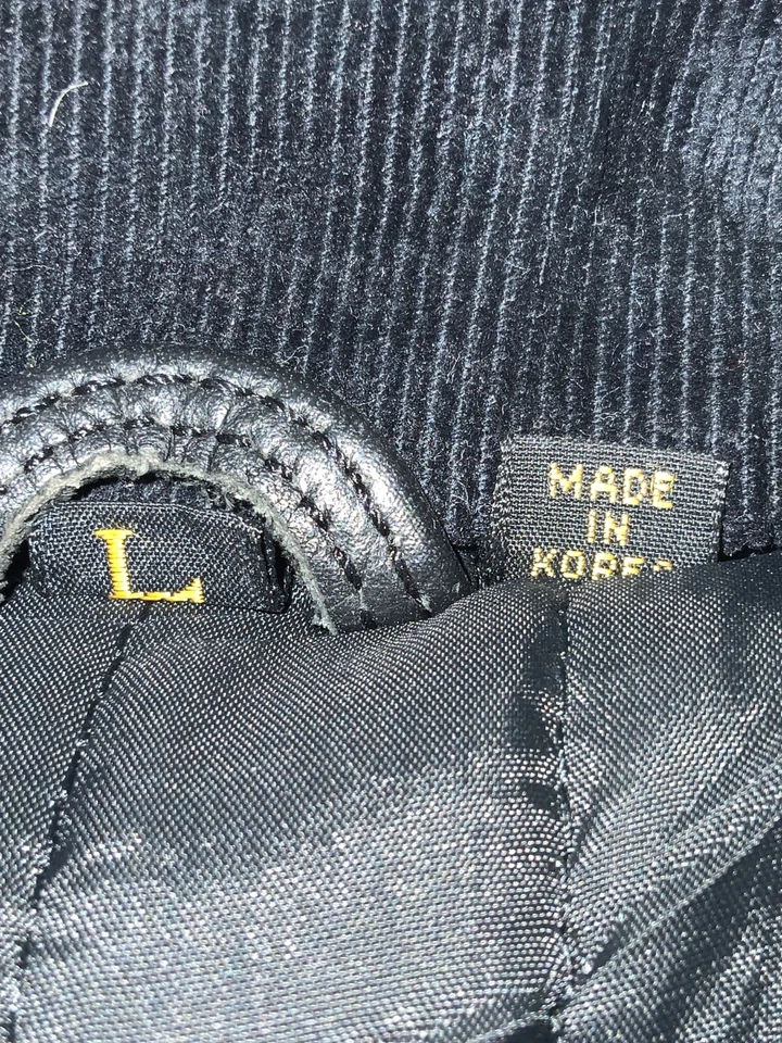 Chaqueta de cuero vintage Hein Gericke para mujer de motocicleta grande azul cremallera completa Foto 4 de 4