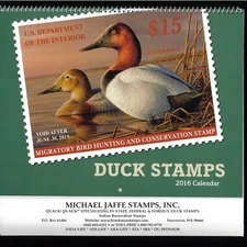 2016 DUCK STAMP CALENDAR - GREAT PICTURES 16 month