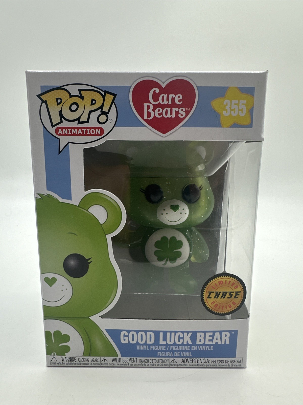 Funko Pop! Vinilo: Care Bears - Good Luck Bear (Glitter) (Chase) #355