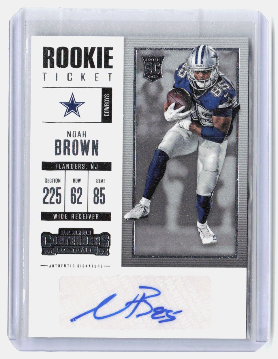 Noah Brown Panini Contenders #148 Autograph