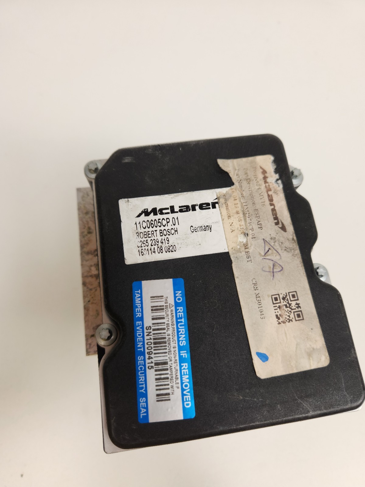 2015-2016 MCLAREN 650S TWIN TURBO PUMP ABS ANTI-LOCK BRAKE CONTROL MODULE UNIT 